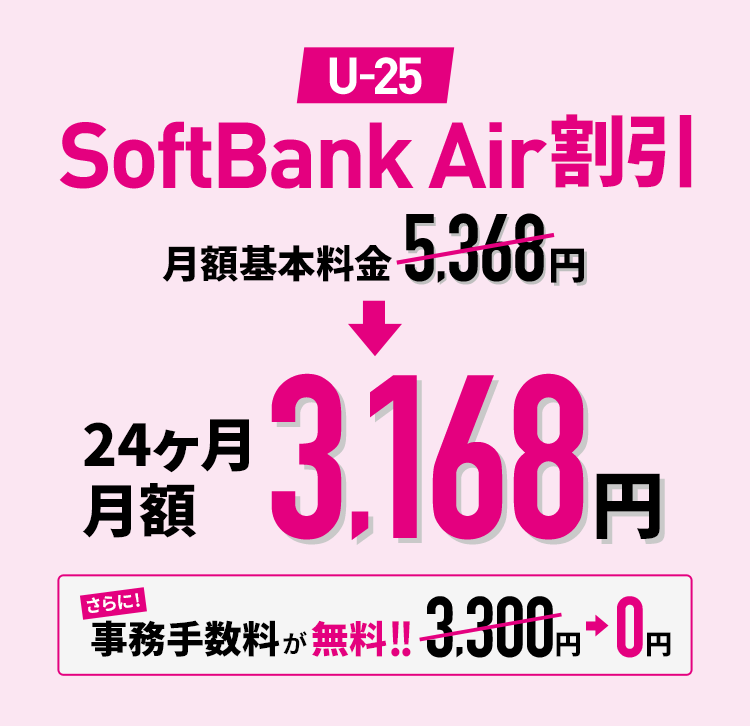 U-25 SoftBank Air 割引
